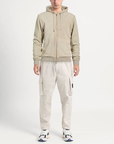 Man Sweatshirt Sage green Size 40 Goat skin, Cotton