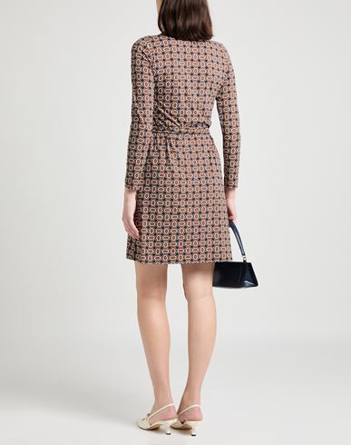 Woman Mini dress Brown Size 8 Polyamide, Elastane