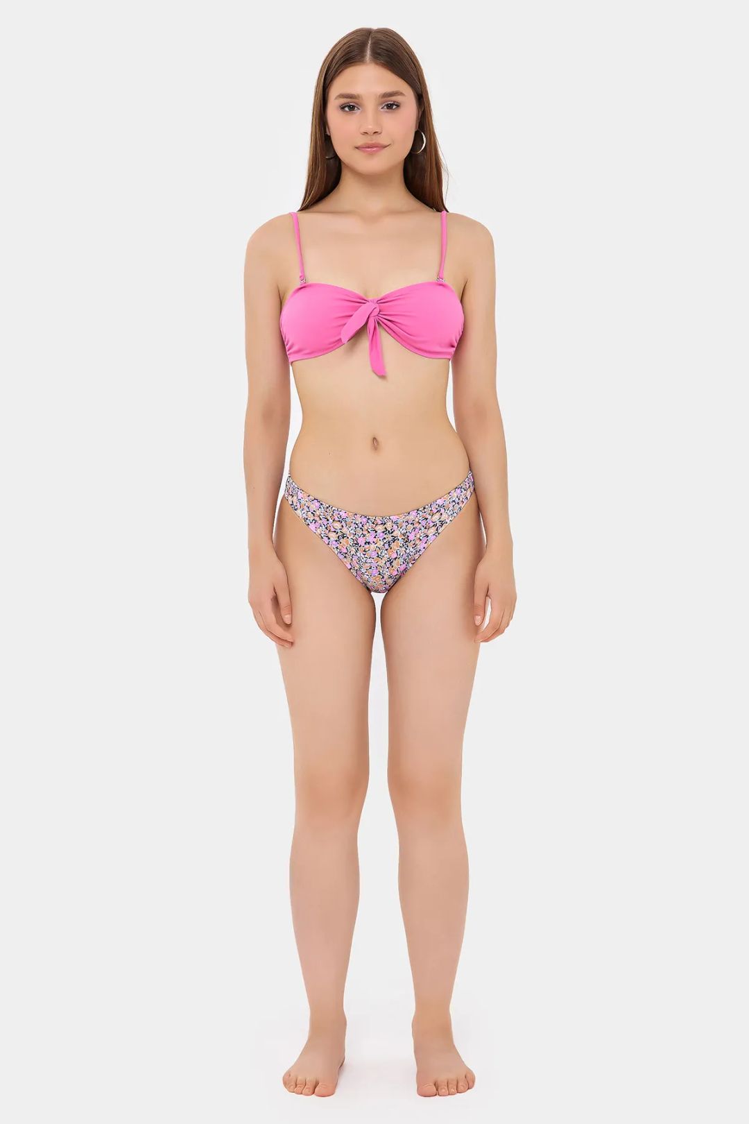 Hiccup Womens Bow Bikini set - Pink - Large