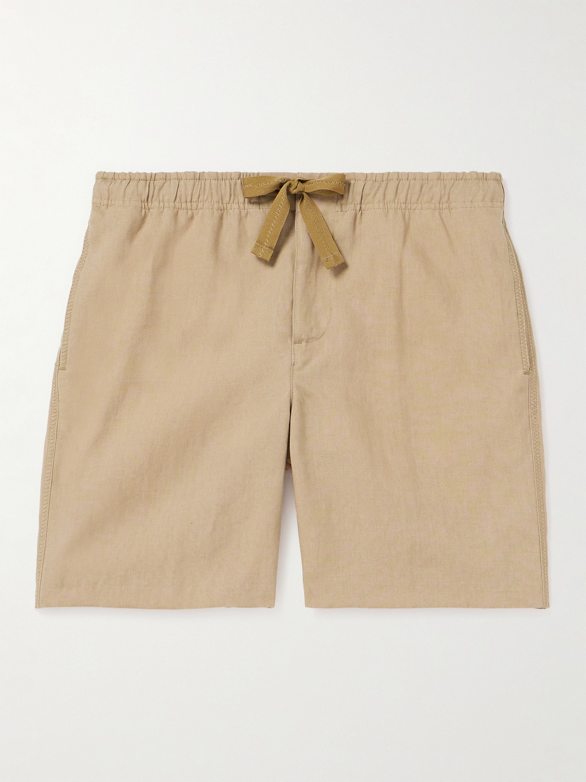 Alex Straight-Leg Linen Drawstring Shorts - Men - Neutrals