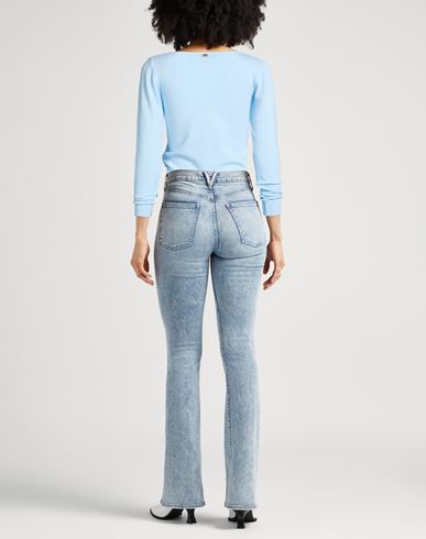 Woman Sweater Sky blue Size S/M Viscose, Polyamide, Polyester