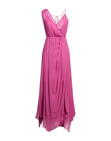 Woman Maxi dress Fuchsia Size 6 Viscose