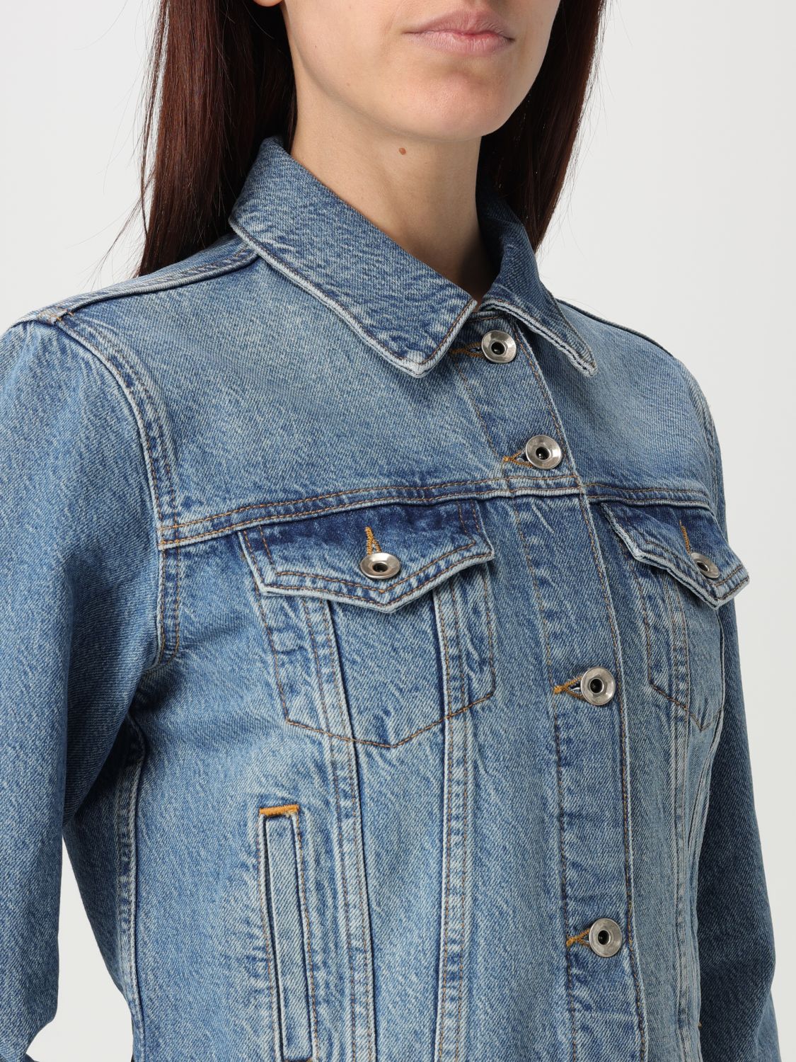 Cropped denim jacket - Blue
