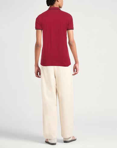 North Sails Man Polo shirt Burgundy Size M Cotton, Polyester, Elastane