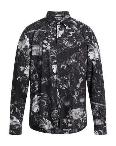 Man Shirt Black Size 36 Cotton