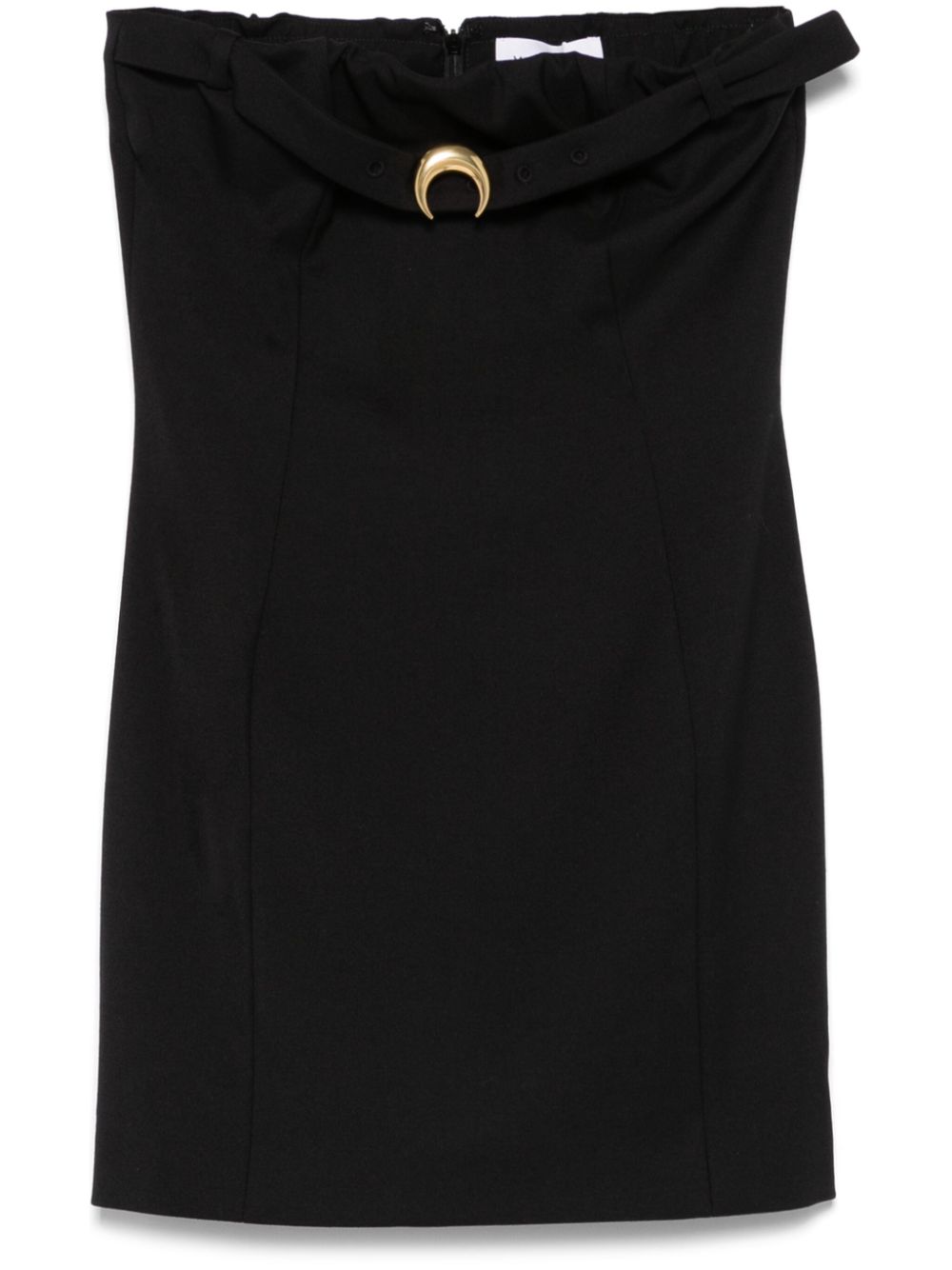 Twill mini dress - Black