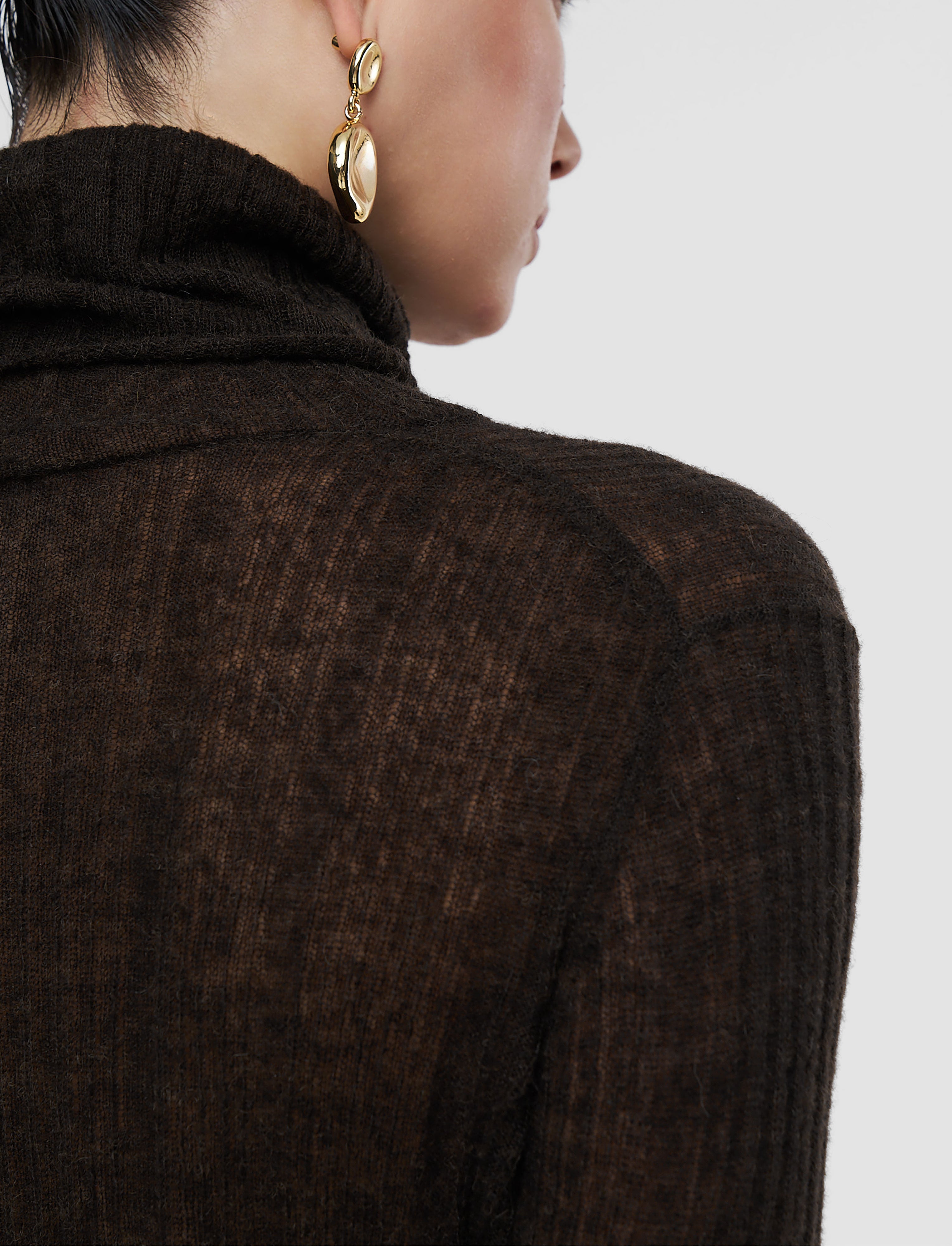 Molony Sheer Wool Rib Jumper - M