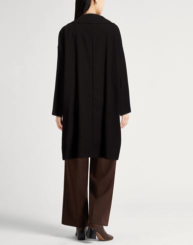 Woman Overcoat & Trench Coat Black Size 14 Polyester