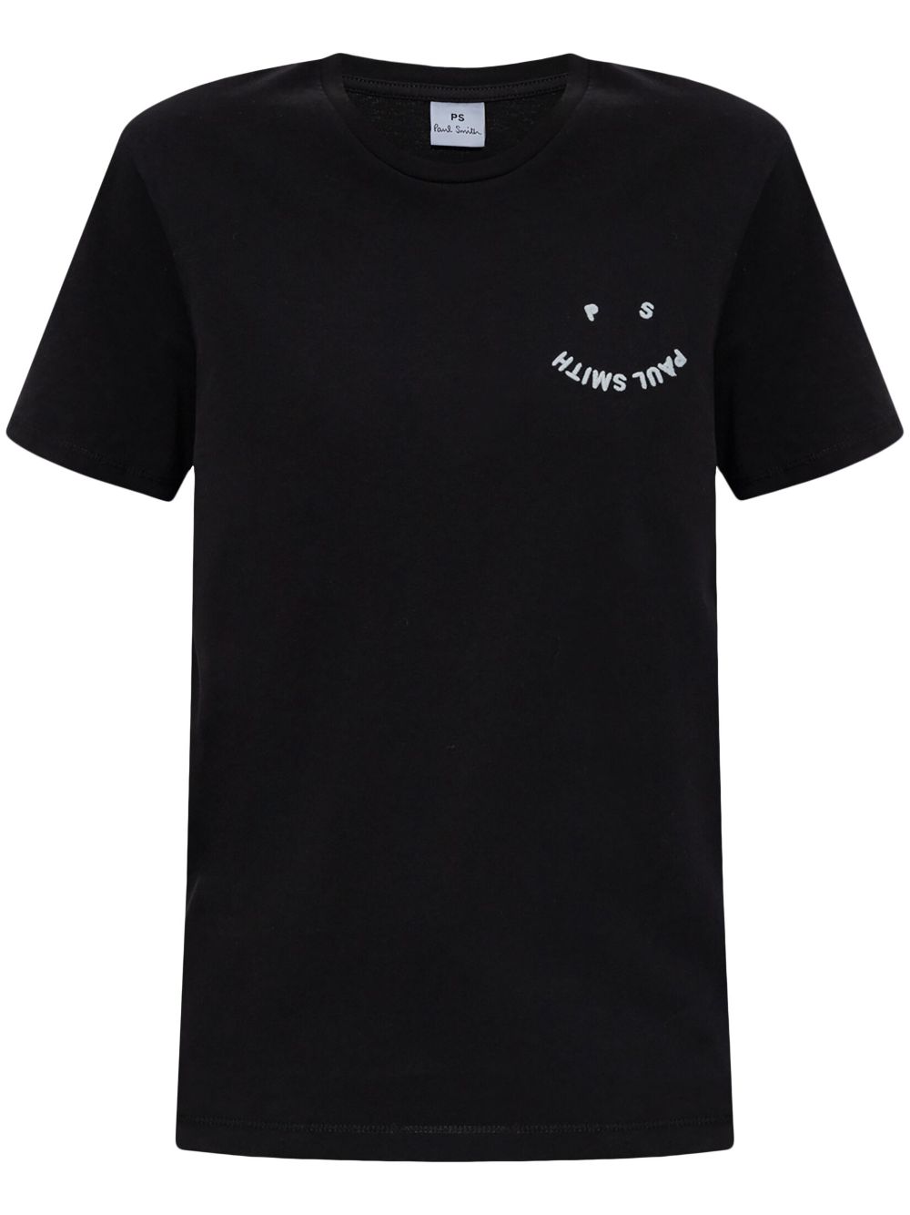Logo-embroidered T-shirt - Black