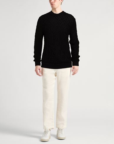 Man Sweater Black Size M Virgin Wool