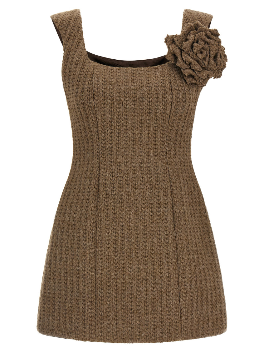 Wool Dress Dresses Brown