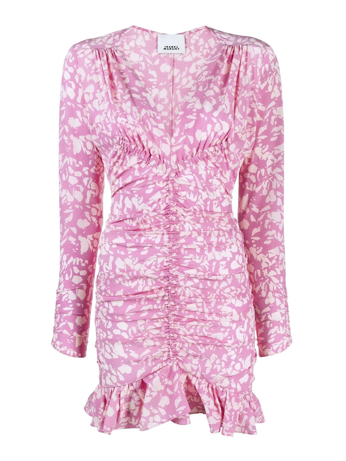 Floral ruched minidress