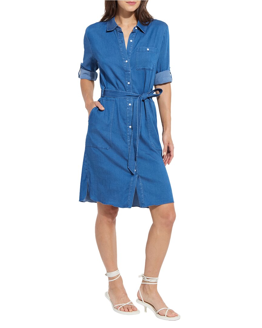 Delphine Roll Tab Shirt Dress