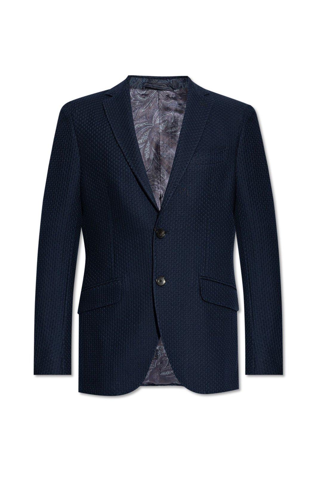 Patterned Single-breasted Blazer