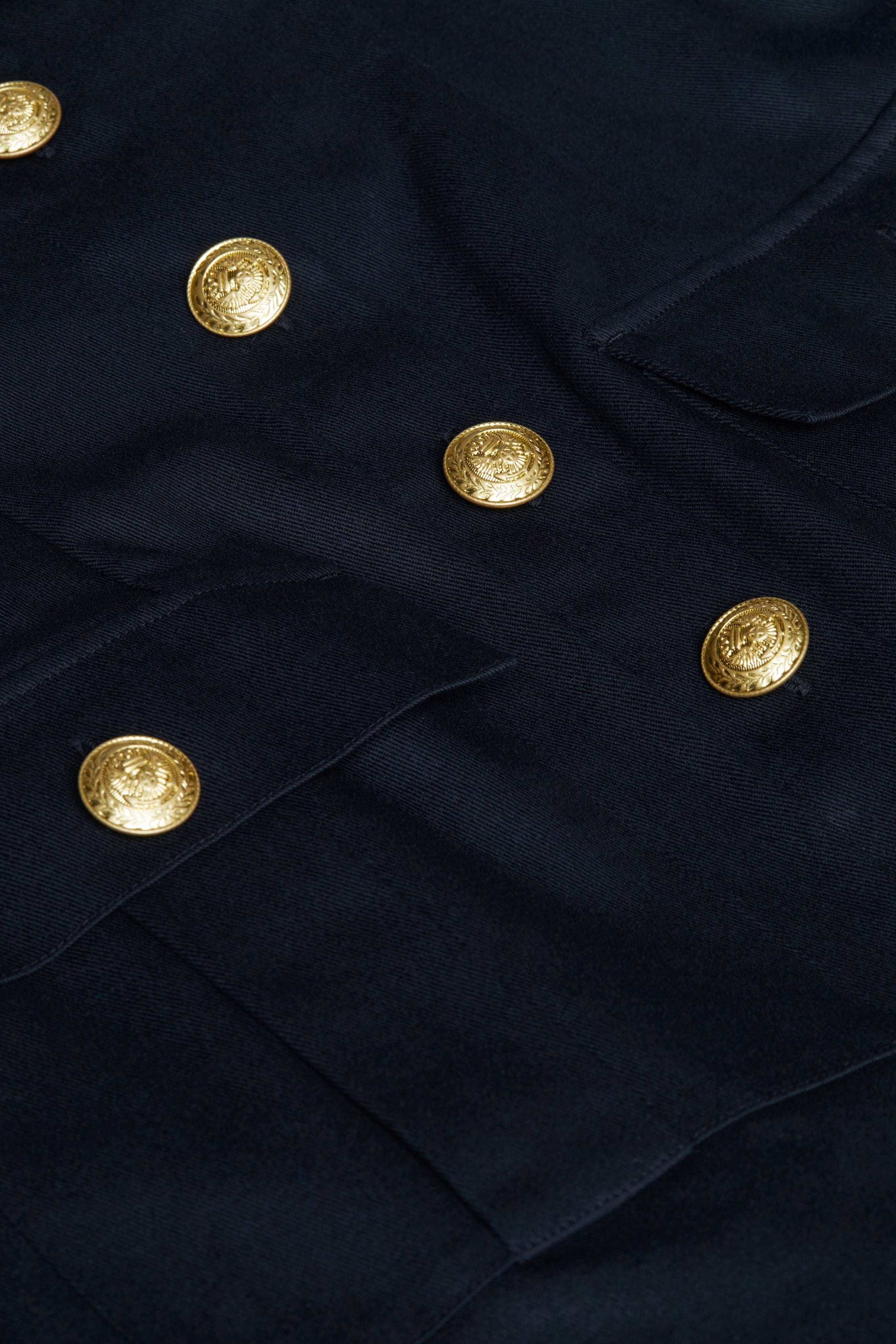 Idy Button-Front Dress In Black/Gold
