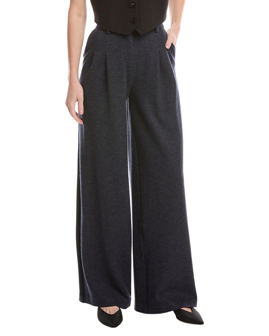 Leroy Pleated Wide Leg Wool-Blend Pant