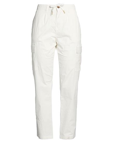 Woman Pants White Size XS Cotton, Elastane