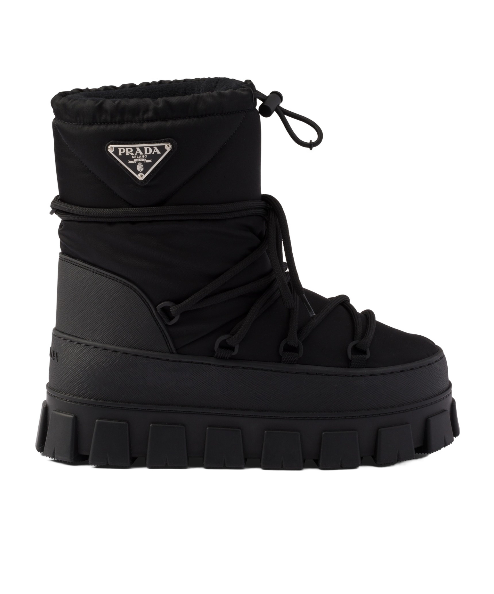 Re-Nylon gabardine après-ski boots