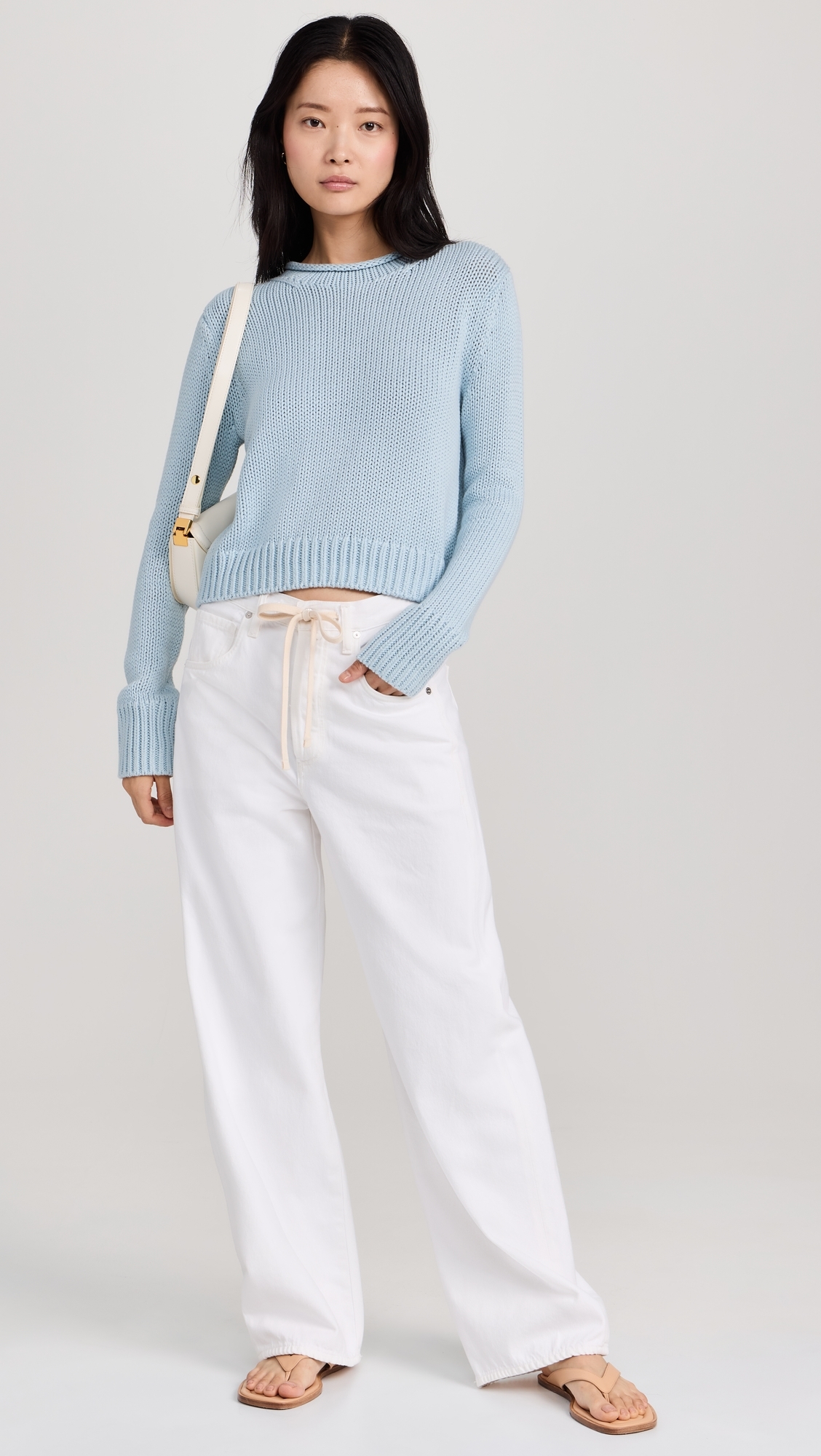 Solid Mini Marina Sweater Light Blue
