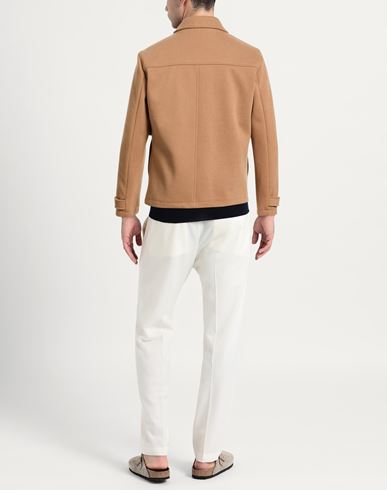 Man Jacket Camel Size 38 Polyester, Viscose, Wool