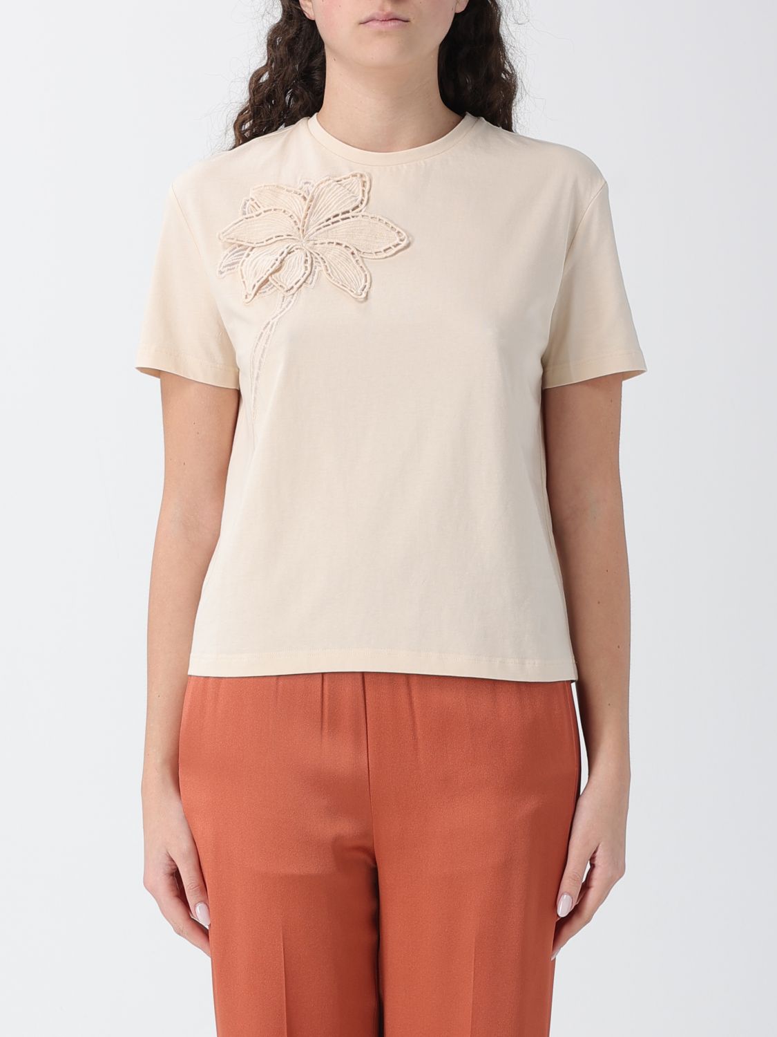 T-Shirt Woman color Yellow Cream