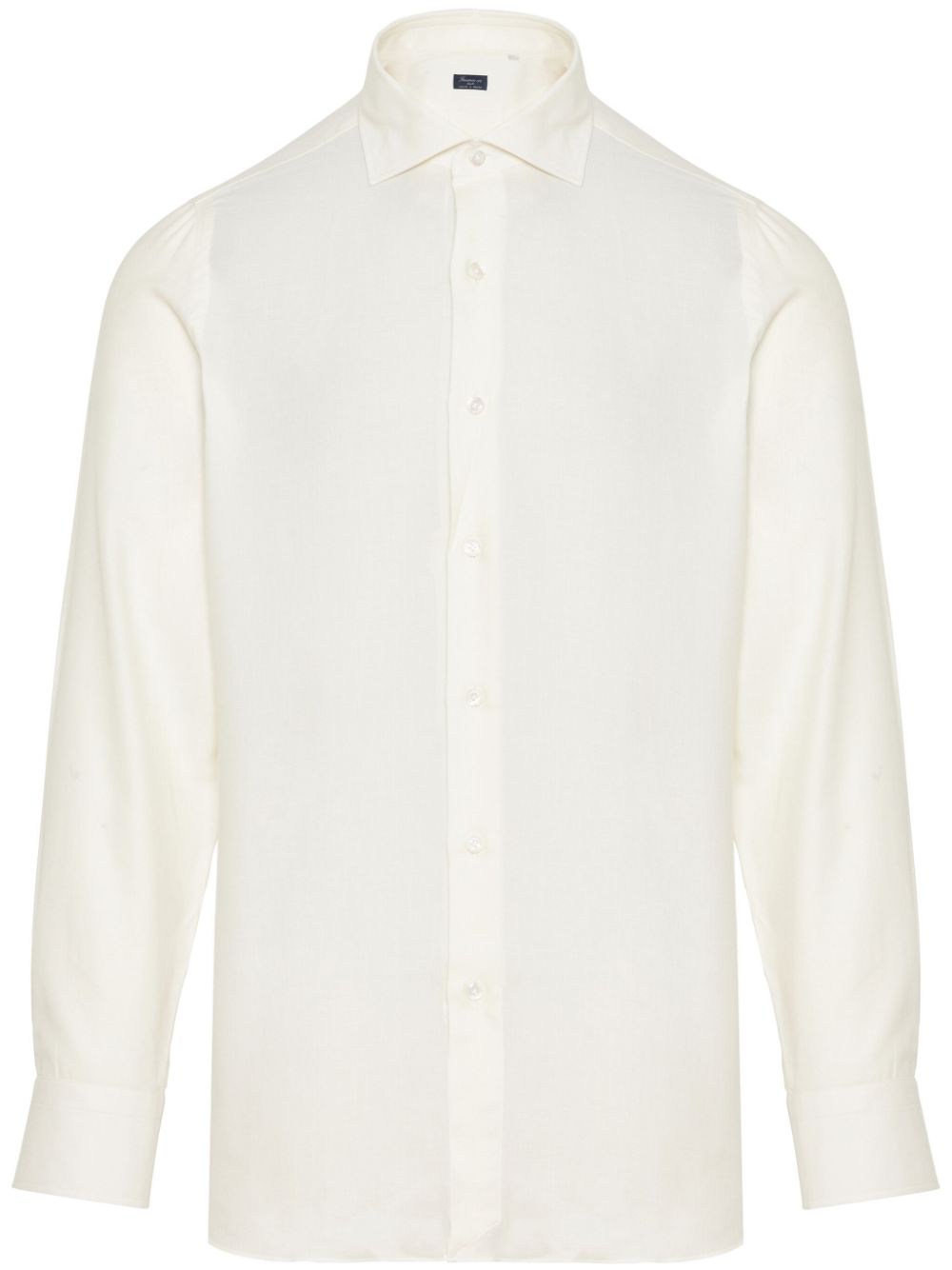 Spread collar shirt - White