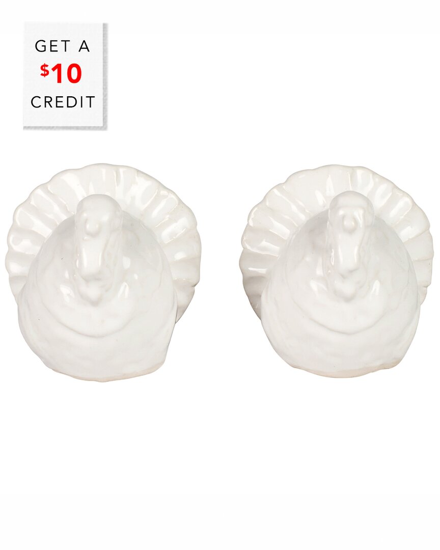 Pietra Tacchino Figural Salt And Pepper With $10 Credit