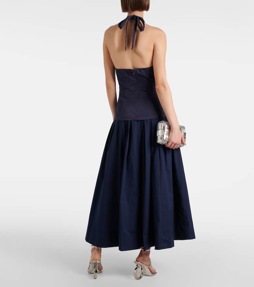Staud Harrington chino and poplin maxi dress