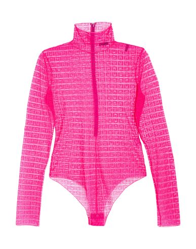 Givenchy Woman Bodysuit Fuchsia Size M Polyamide, Elastane