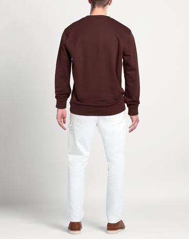 Man Sweatshirt Chocolate brown Size XXL Cotton