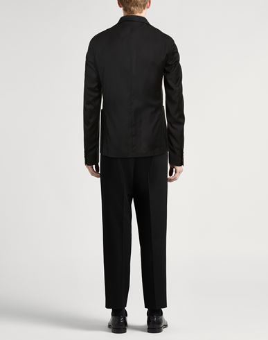 Man Blazer Black Size 38 Virgin Wool, Viscose, Elastane