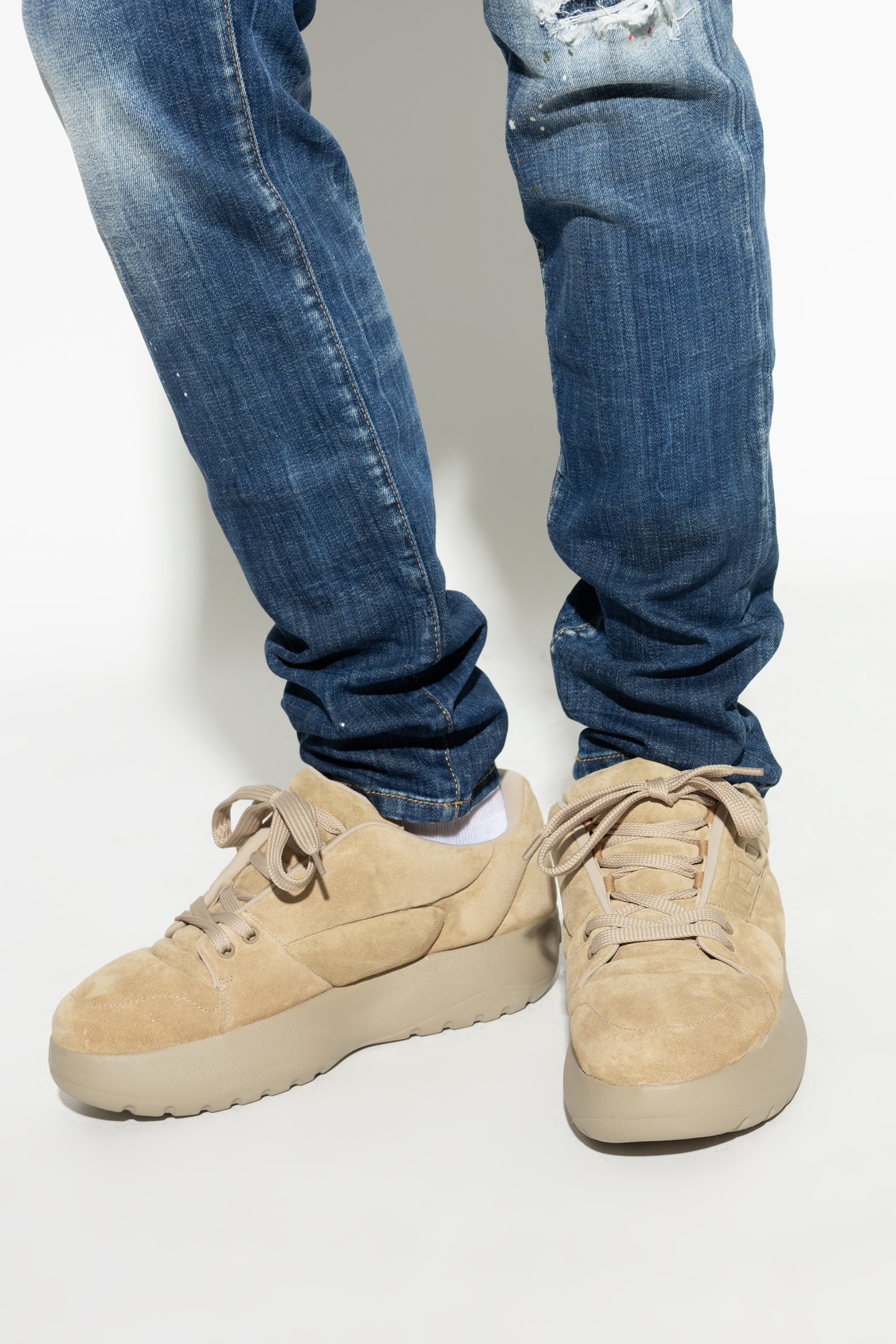 "Puffer" Sports Shoes, Men's, Beige