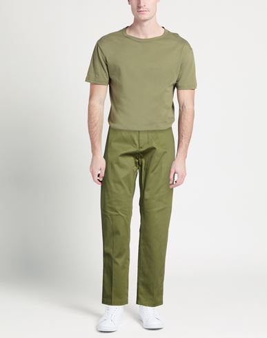 Man Pants Military green Size 33 Cotton