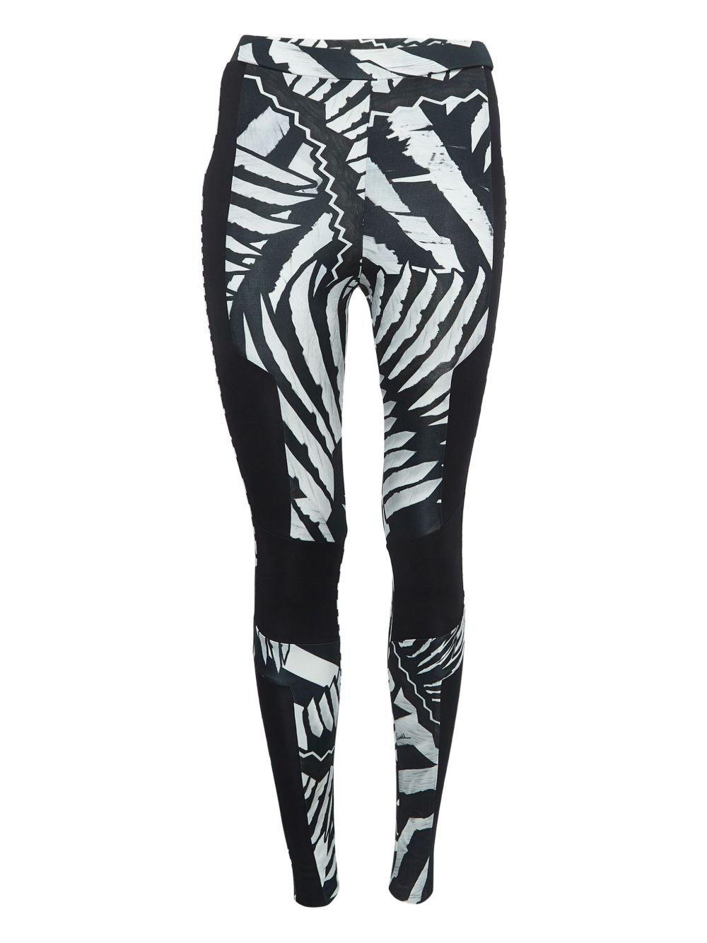 Zebra-print leggings - Black