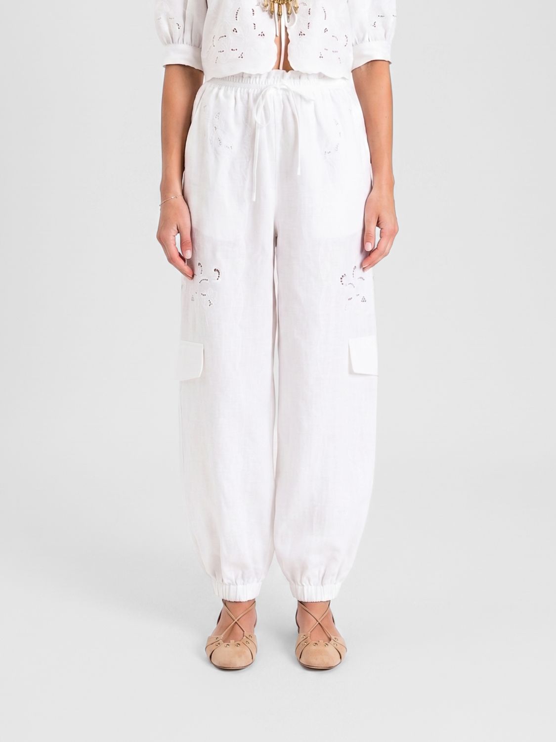 Pants Woman color White