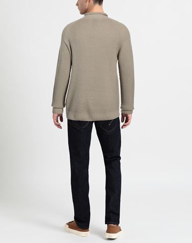 Man Turtleneck Beige Size 44 Merino Wool