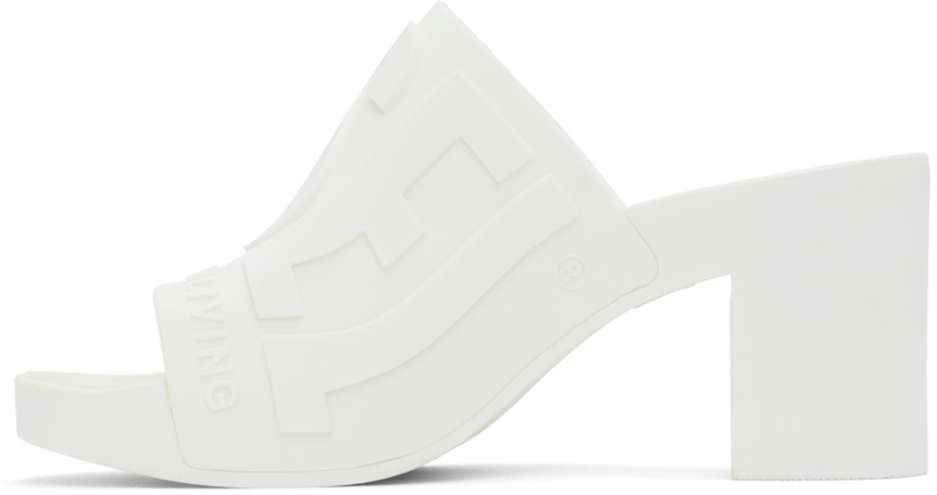 Diesel White Sa-Pamela H Heeled Sandals
