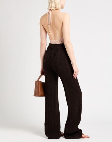 Woman Pants Dark brown Size 1 Wool