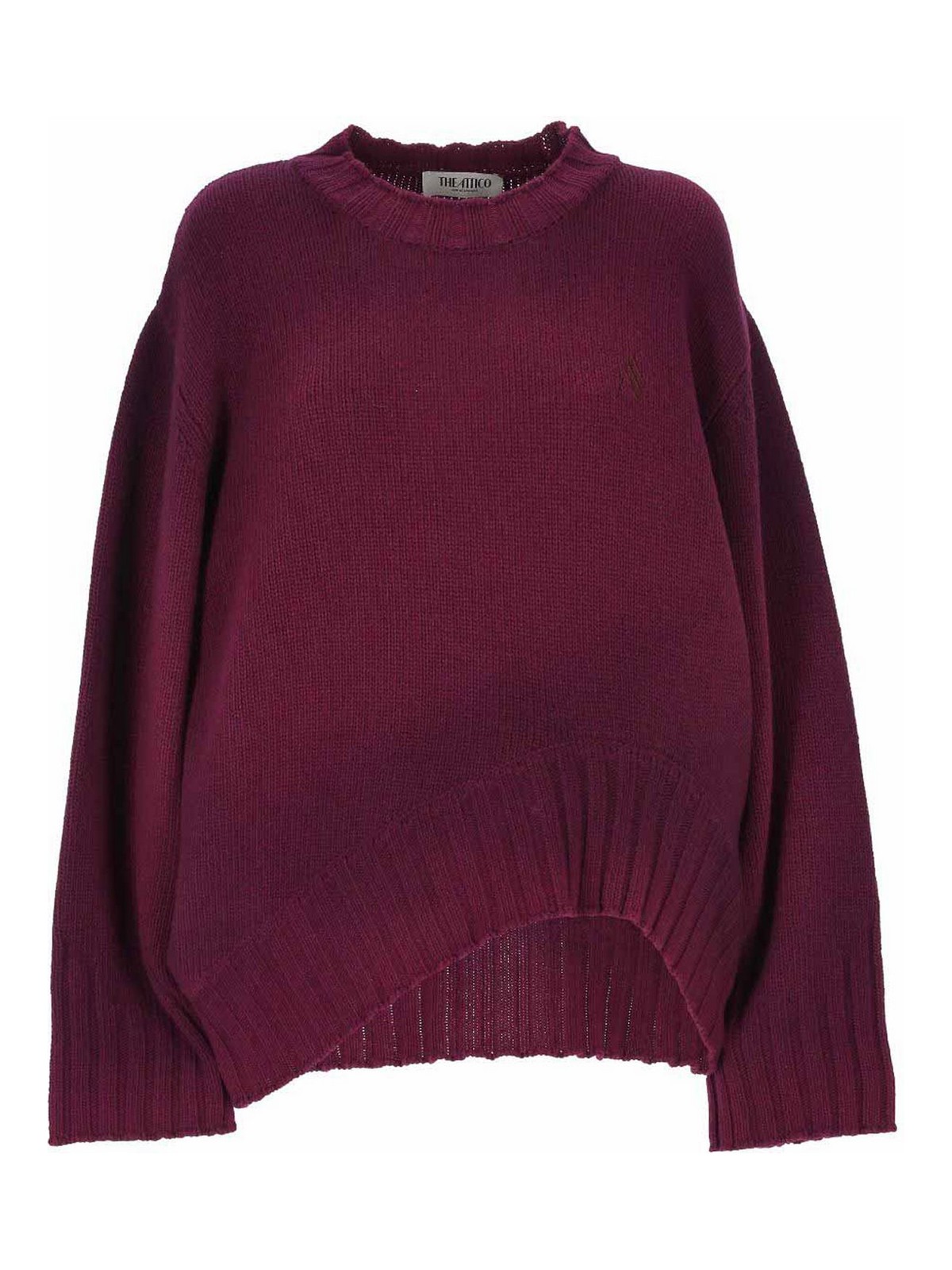 Sweater With Asymmetric Hem