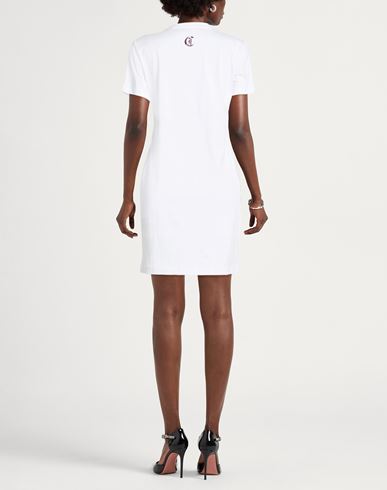 Woman Mini dress White Size L Cotton