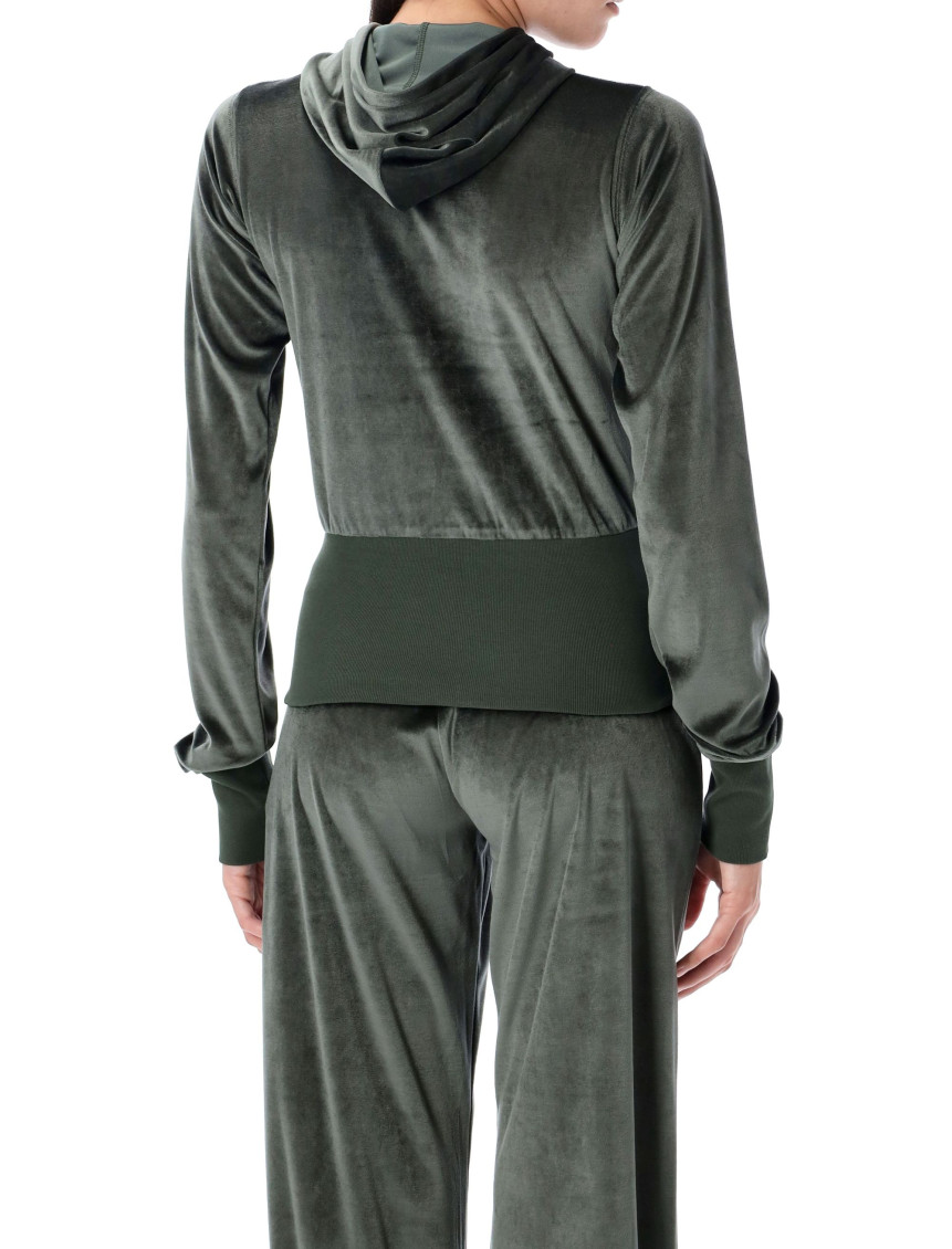 Khaki Zip Up Hoodie