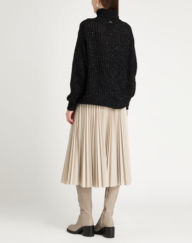 Woman Turtleneck Black Size 4 Polyester, Polyamide, Alpaca wool, Metallic fiber