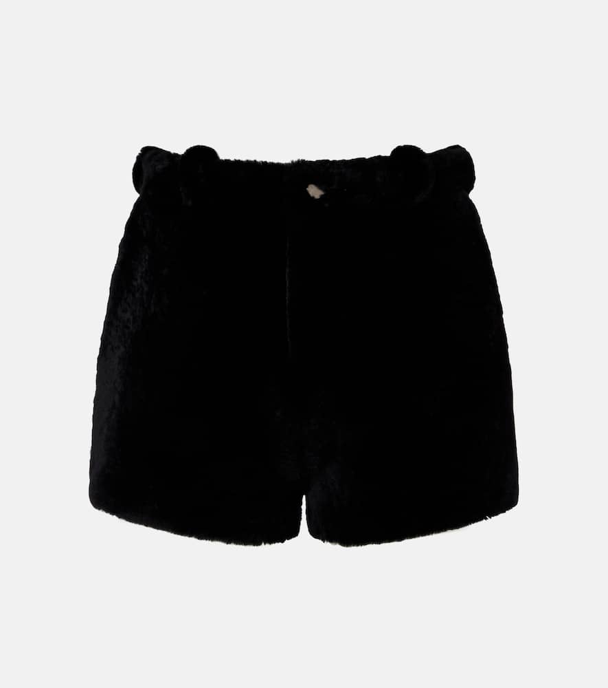 Leontine shearling shorts