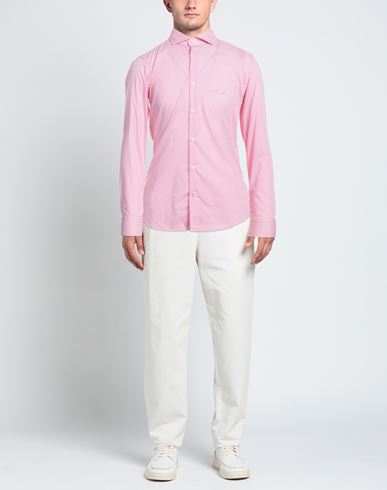 Man Shirt Fuchsia Size 17 Cotton