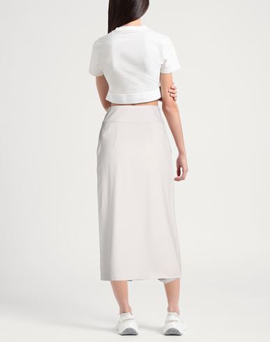 Woman Midi skirt Light grey Size 4 Virgin Wool, Polyamide, Elastane