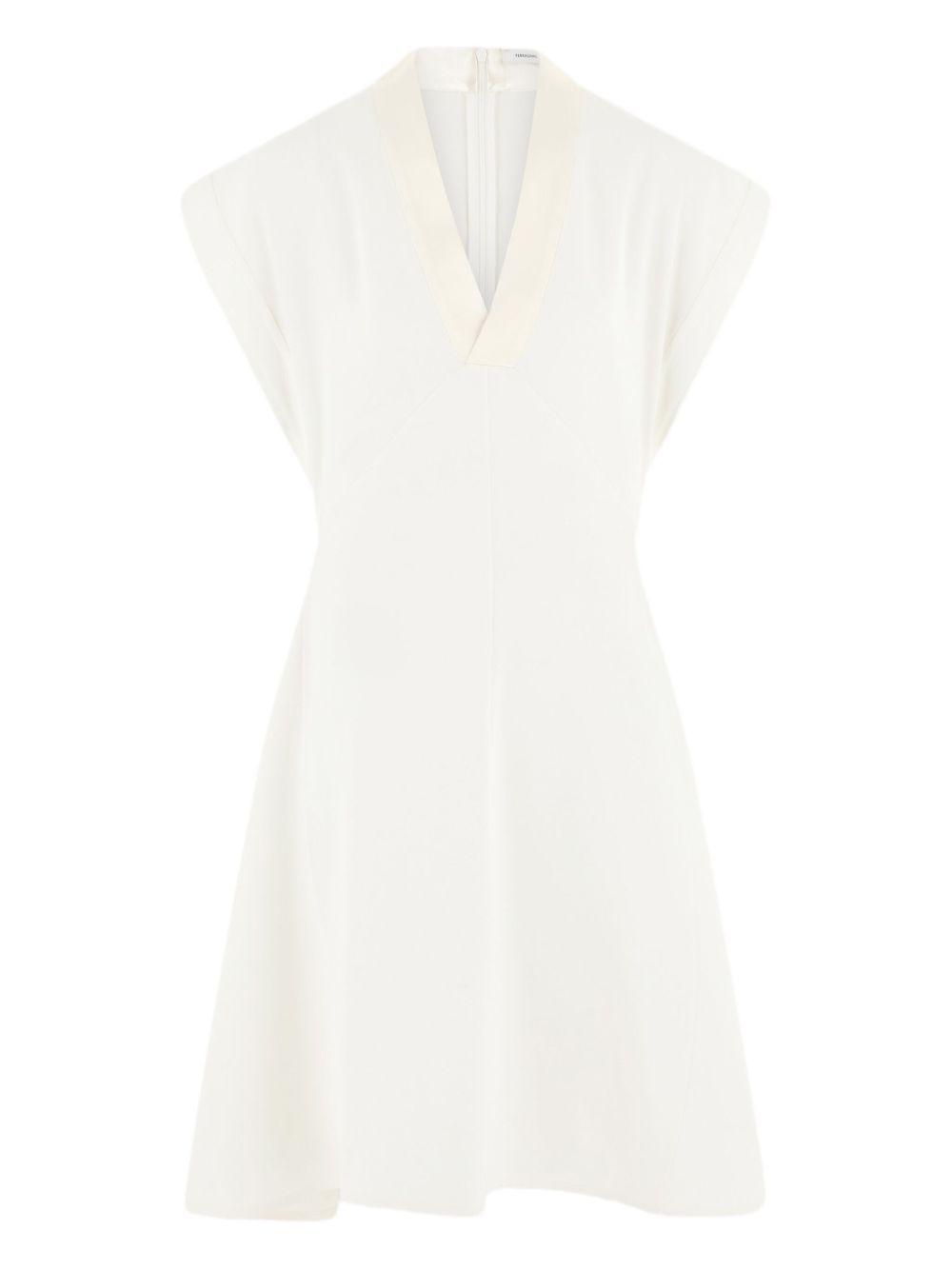 Sleeveless mini dress - White