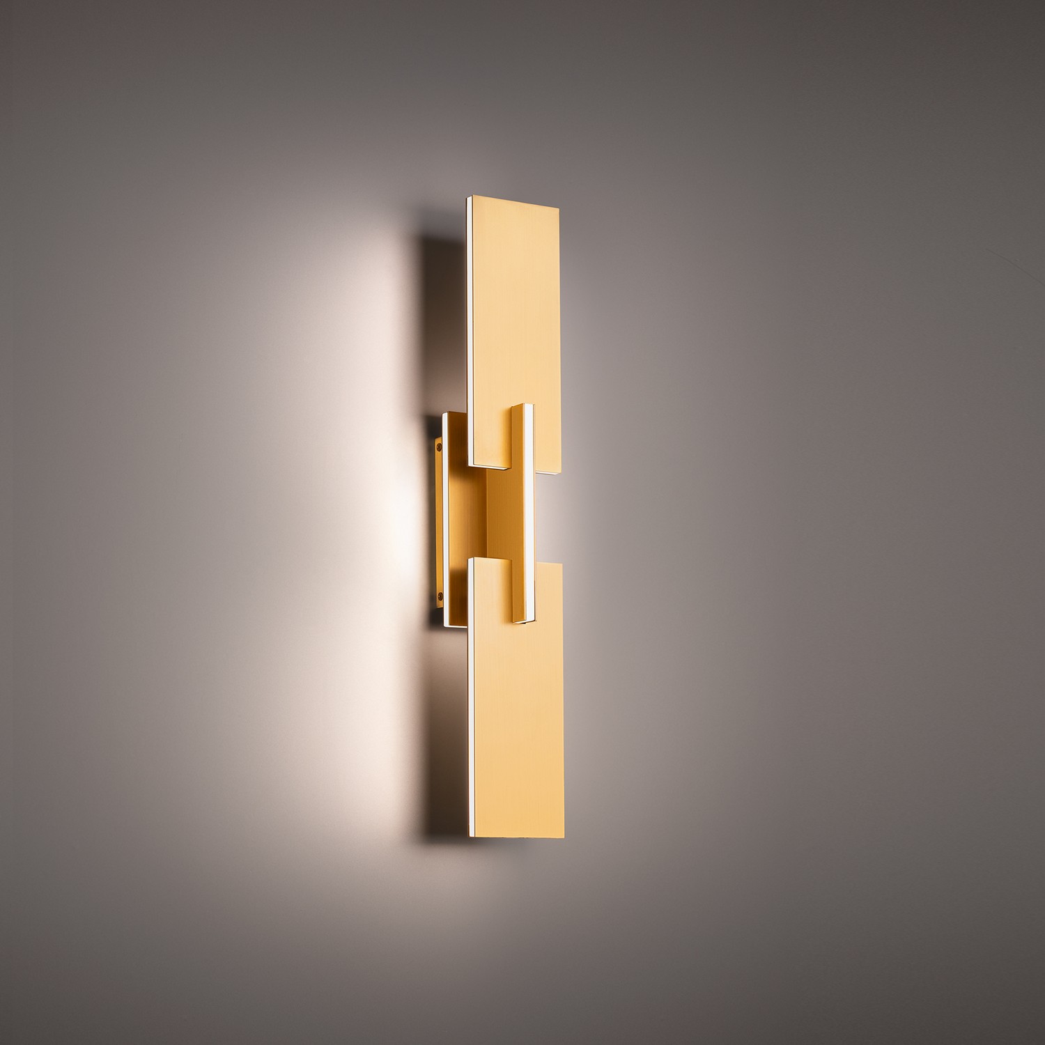 Aged Brass LED Wall Sconce from the Amari Collection