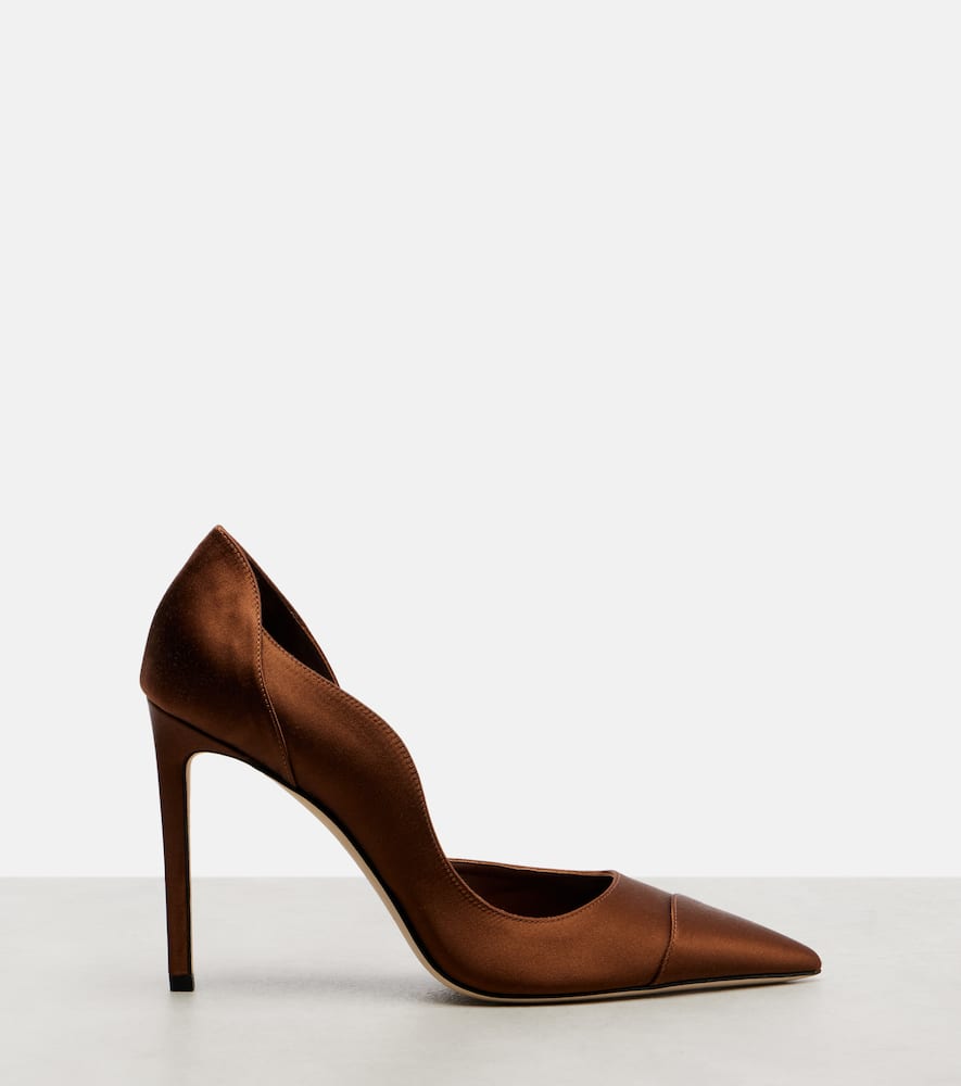 Brigitte 100 satin pumps