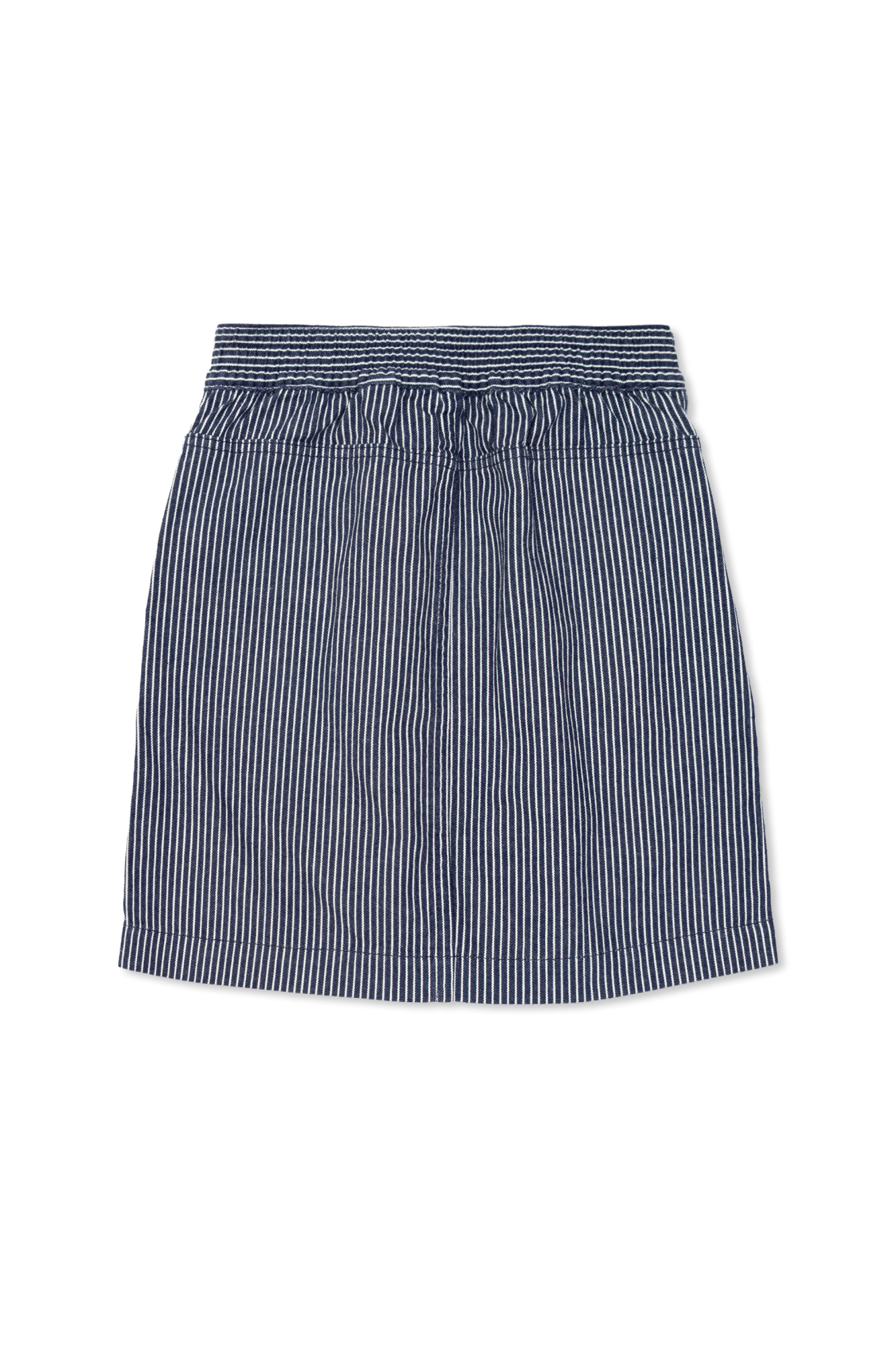 Skirt With Stripe Pattern, Unisex, Navy Blue