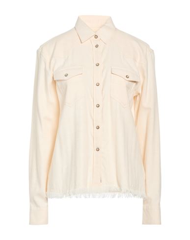 Woman Shirt Beige Size 2 Cotton